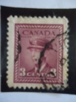 Stamps : America : Canada :  King George VI - (SG 377)