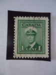Stamps : America : Canada :  King George VI