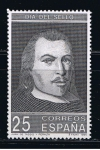 Stamps Spain -  Edifil  3110  Día del Sello.  · Retrato de Juan de Tassis y Peralta, II Conde de Villamediana. 