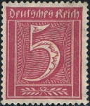 Stamps Germany -  CIFRAS 1921-22. Y&T Nº 138
