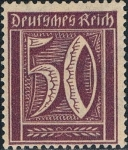 Stamps Germany -  CIFRAS 1921-22. Y&T Nº 144