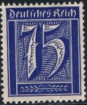 Stamps Germany -  CIFRAS 1922. FILIG B Y&T Nº 168