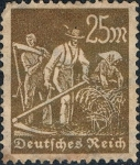 Sellos del Mundo : Europa : Alemania : OFICIOS 1922. AGRICULTORES. Y&T Nº 179