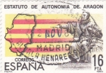 Stamps Spain -  Estatuto de Autonomía de Aragón      (P)