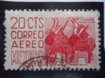 Stamps : America : Mexico :  CHiapas- Arqueología