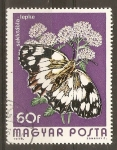 Stamps Hungary -  MELANARGIA  GALATHEA