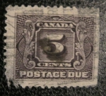 Stamps : America : Canada :  Sello de tasas 