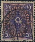 Stamps : Europe : Germany :  CORNETA DE POSTAS 1922-23. FILIGRANA B. Y&T Nº 201