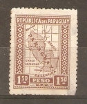 Stamps Paraguay -  MAPA  DE  PARAGUAY