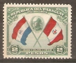 Stamps : America : Paraguay :  PRESIDENTE  BENAVIDES  Y  BANDERAS