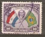 Stamps Paraguay -  PRESIDENTE  VARGAS  Y  BANDERAS