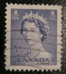 Stamps : America : Canada :  Reina Isabel II