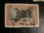 Stamps Canada -  Rey Jorge VI y reina Elizabeth