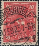 Stamps : Europe : Germany :  CORNETA DE POSTAS 1922-23. FILIGRANA B. Y&T Nº 211