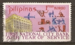 Sellos de Asia - Filipinas -  ANIVERSARIO  DEL  FIRST  NATIONAL  CITY  BANK