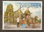 Sellos de Asia - Filipinas -  IGLESIA  DE  MIAGAO  Y  CARRUAJE