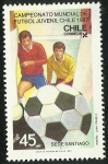 Stamps Chile -  CAMPEONATO MUNDIAL DE FUTBOL JUVENIL CHILE 1987 - SEDE SANTIAGO