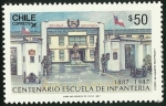 Stamps Chile -  CENTENARIO ESCUELA DE INFANTERIA