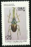 Stamps Chile -  CIERVO VOLANTE - FLORA Y FAUNA DE CHILE