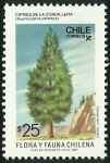 Sellos de America - Chile -  CIPRES DE LA CORDILLERA - FLORA Y FAUNA DE CHILE