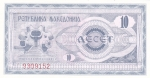 monedas de Europa - Macedonia -  BILLETE DE MACEDONIA