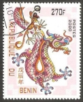 Sellos de Africa - Benin -  Año lunar chino