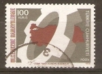 Stamps Turkey -  MAPA  DE  TURQUIA  Y  ENGRANAJE