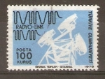 Stamps Turkey -  TRANSMISOR  DE  RADIO  Y  ONDAS