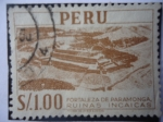 Stamps Peru -  Fortaleza de Paramonga- Ruinas Incaicas