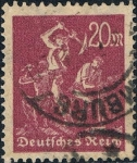 Stamps : Europe : Germany :  OFICIOS 1923. MINEROS. FILIGRANA B. Y&T Nº 240