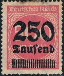 Sellos del Mundo : Europa : Alemania : SOBRECARGADOS 1923. Y&T Nº 271