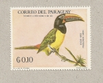 Stamps Paraguay -  Ave Aracarí verde