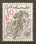 Stamps : Europe : Czechoslovakia :  CAMPANILLA  ALPESTRE