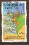 Stamps Colombia -  REUNIÒN  DE  MINISTROS  DE  COMUNICACIONES  DEL  GRUPO ANDINO