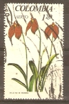 Stamps Colombia -  MASDEVALLIA  COCCINEA
