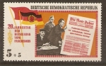 Stamps Germany -  GEORGE  DIMITROV  Y  DIARIO  COMUNISTA