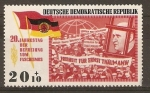 Sellos de Europa - Alemania -  MANIFESTANTES  RECLAMANDO  LIBERACIÒN  DE  ERNST  THALMANN