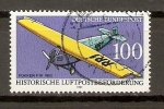 Stamps Germany -  FOKKER  III,  1922