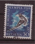 Stamps Switzerland -  Olimpiadas de invierno