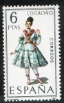 Stamps Spain -  1902- Trajes típicos españoles. LOGROÑO.
