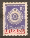 Stamps Uruguay -  EMBLEMA  DEL  CLUB  AUTOMOVILÌSTICO