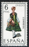 Sellos de Europa - Espa�a -  1909- Trajes típicos españoles. OVIEDO.