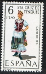 Stamps : Europe : Spain :  1953- Trajes típicos españoles. STA. CRUZ DE TENERIFE.