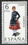 Stamps Spain -  1957-Trajes típicos españoles. SORIA. 