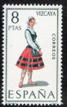 Sellos del Mundo : Europa : Espaa : 2016- Trajes típicos españoles. VIZCAYA.