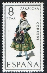 Stamps Spain -  2018- Trajes típicos españoles. ZARAGOZA.