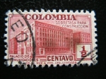 Stamps : America : Colombia :  Palacio de comunicaciones