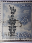 Stamps Spain -  Ed:1643 Serie Turística. Monumento a Colón- Barcelona