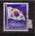Stamps South Korea -  Bandera