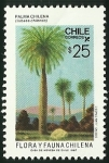 Stamps Chile -  PALMA CHILENA - FLORA Y FAUNA DE  CHILE